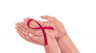 Eller AIDS kurdele kampanyası, 4k video animasyonu