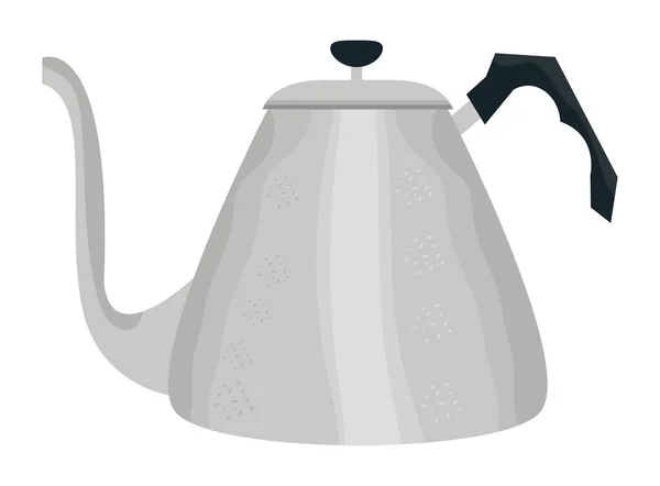 Кухонный Чайник Посуда Изолированный Значок — стоковый вектор