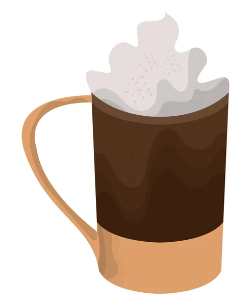 Ποτό Καφέ Στο Εικονίδιο Κούπα — Διανυσματικό Αρχείο