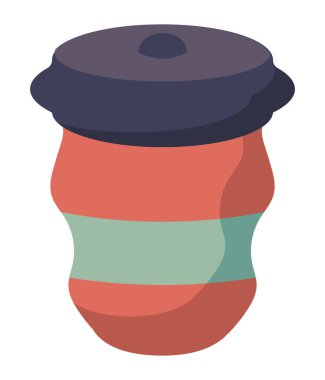 kırmızı yeniden kullanılabilir plastik kap simgesi