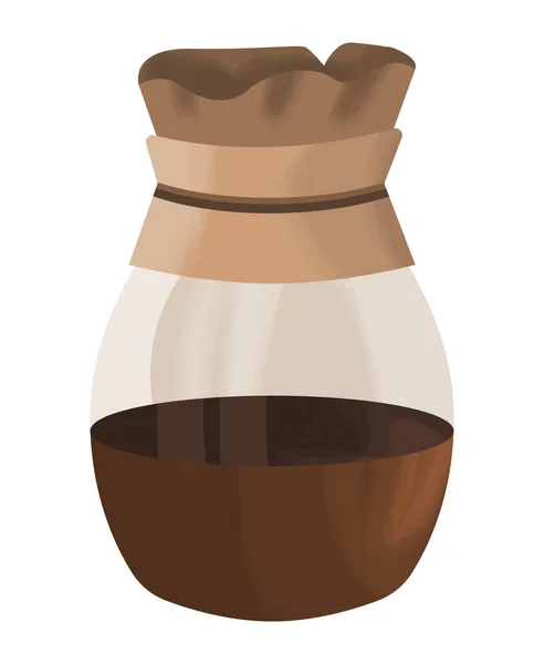 Coffee Drink Jar Icon — Vettoriale Stock