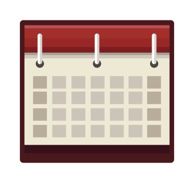 Takvim remider tarihi izole edilmiş simge