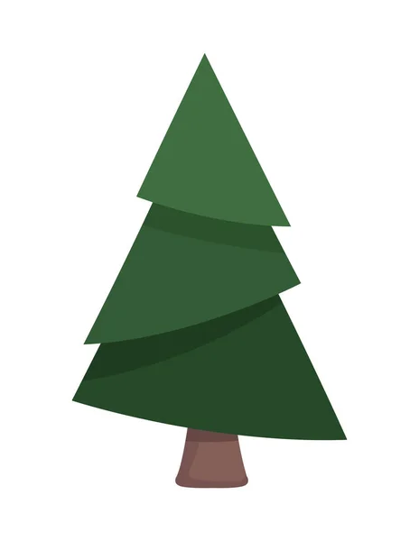 松の木の自然アイコン — ストックベクタ