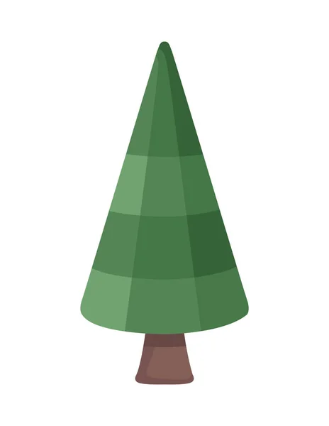 Pine Coniferus Tree Plant Icon — стоковый вектор