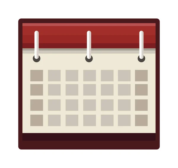 Calendar Remider Date Isolated Icon — Stok Vektör