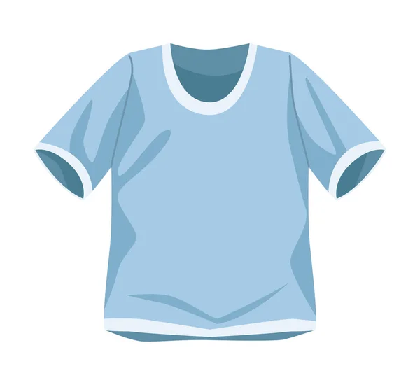 Baby Blauw Shirt Kleding Accessoire Pictogram — Stockvector