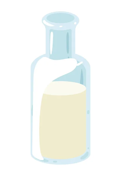 Milk Bottle Dairy Product Icon — Archivo Imágenes Vectoriales
