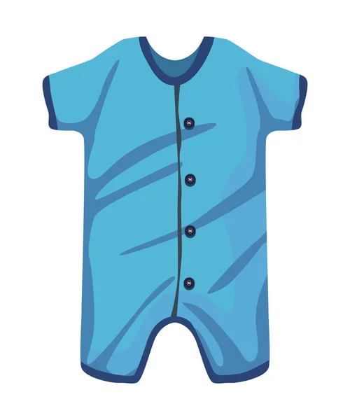 Baby Blaues Kleid Kleidung Accessoire Symbol — Stockvektor