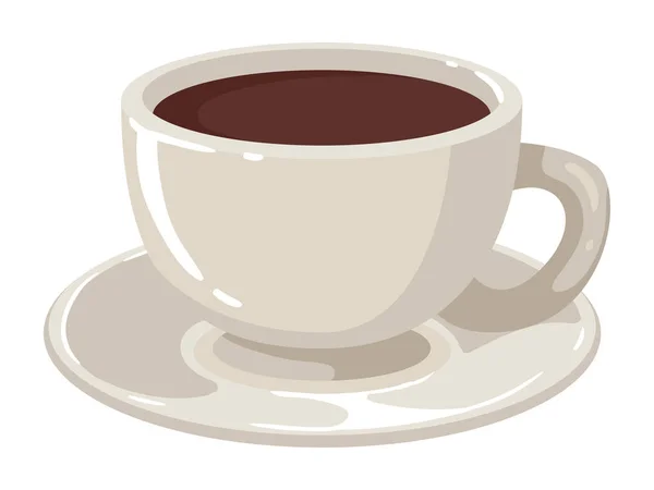 Kávé Csésze Ital Finom Ikon — Stock Vector