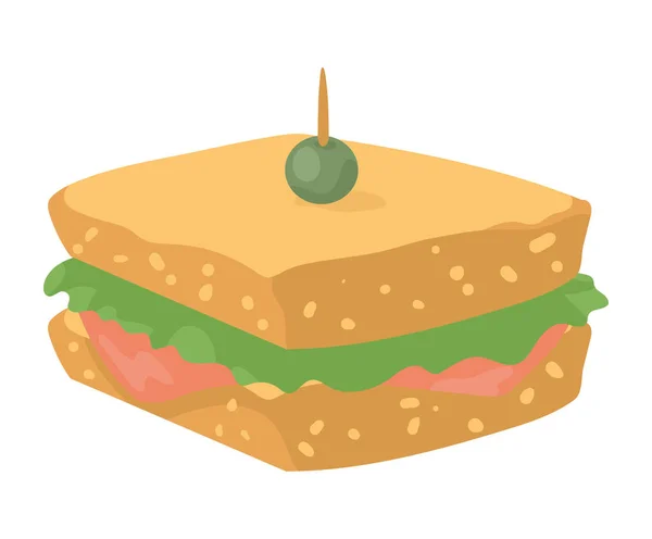 Икона Свежего Бутерброда — стоковый вектор