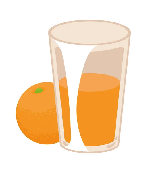 Symbol Für Frischen Orangensaft — Stockvektor