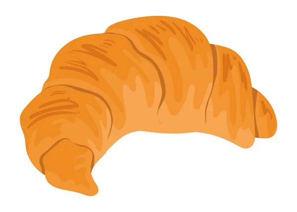 Symbol Für Frisches Croissant Gebäck — Stockvektor