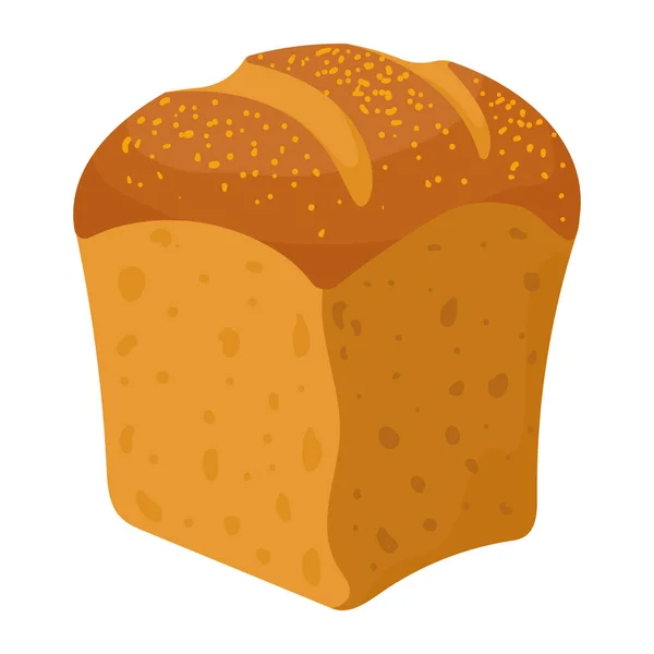Buğday Ekmeği Hamur Işi Ürün Simgesi — Stok Vektör