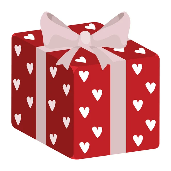Geschenkbox Mit Herz Symbol — Stockvektor