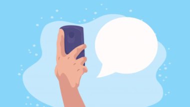 akıllı telefon alışveriş çantası animasyonu, 4k video animasyonu