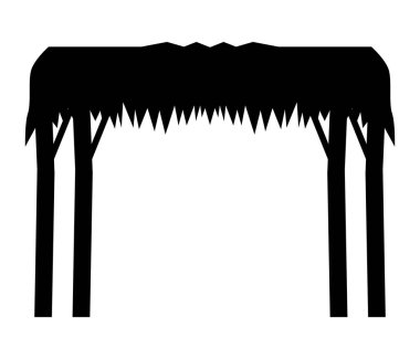 kararlı yemlik siluet biçimi simgesi