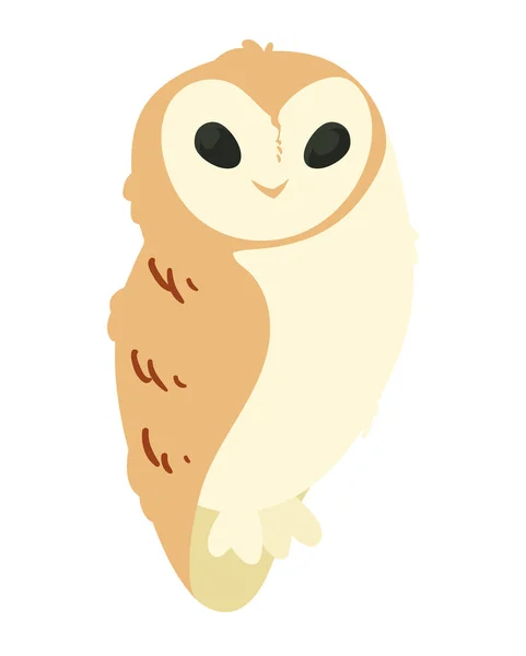 Cute Owl Baby Animal Character — Stock Vector