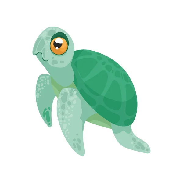 Милый Черепаха Ребенок Животного Характера — стоковый вектор