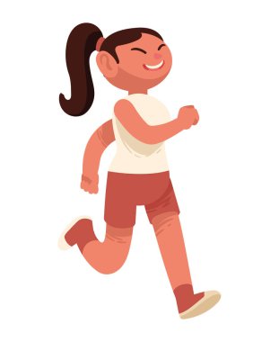 Mutlu karakteri olan genç bir kadın.