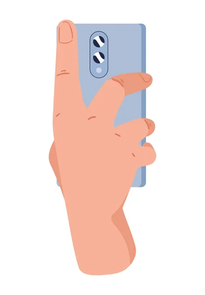 Ikona Ręcznego Trzymania Smartfona — Wektor stockowy