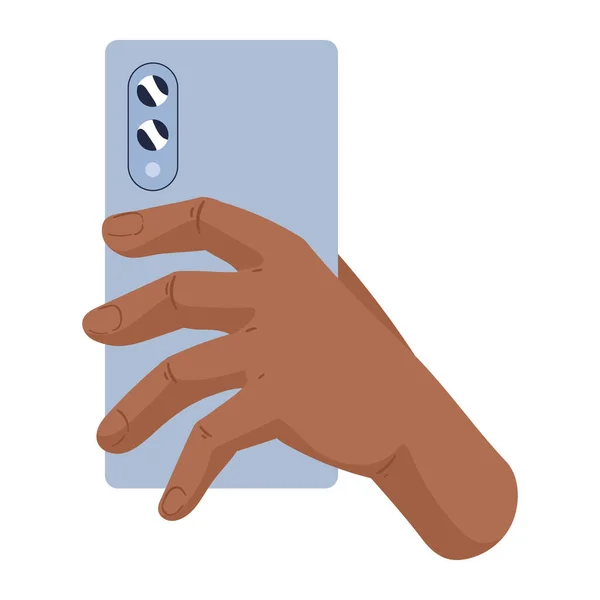 Ikona Urządzenia Podnoszenia Ręki Smartfon — Wektor stockowy