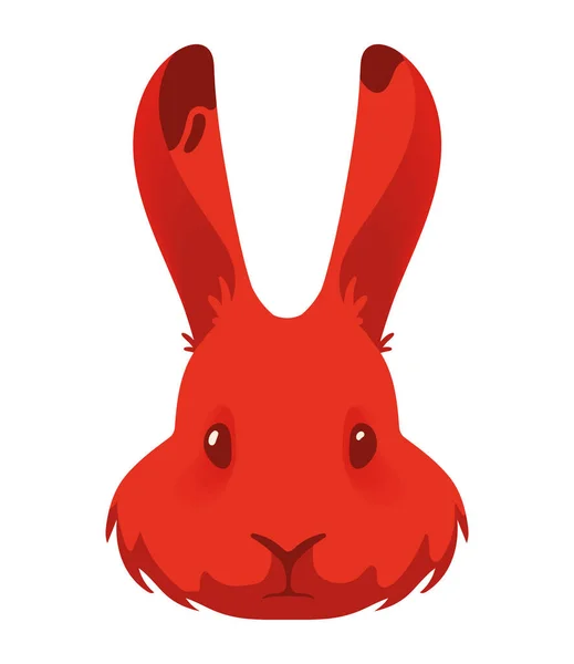 ウサギ中国のゾディアック動物の頭 — ストックベクタ