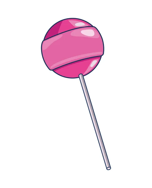 Lollipop 90S Ποπ Τέχνη Στυλ Εικονίδιο — Διανυσματικό Αρχείο