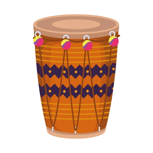 Indyjski Kultura Bęben Instrument Muzyczny — Wektor stockowy