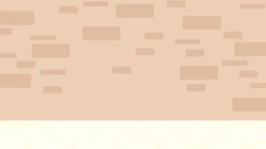 Spor şapkalı küçük öğrenci kız, 4K video animasyonu.