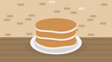 Tereyağlı gözleme, 4K video animasyonu.