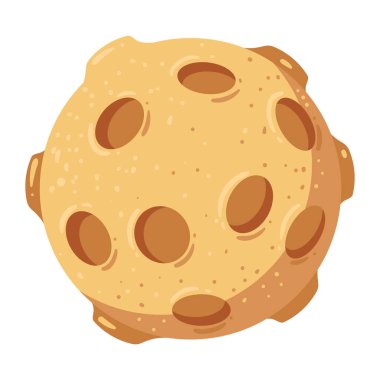 izole edilmiş dolunay boşluk simgesi