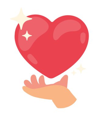 Kalp kaldıran el aşk simgesi