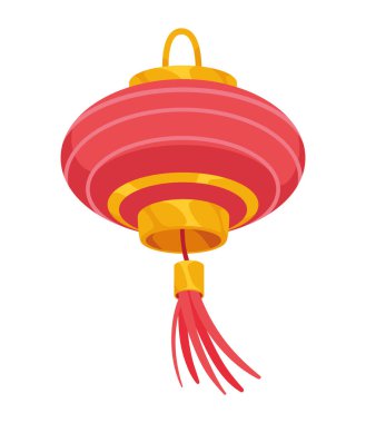 circular asian lamp hanging icon