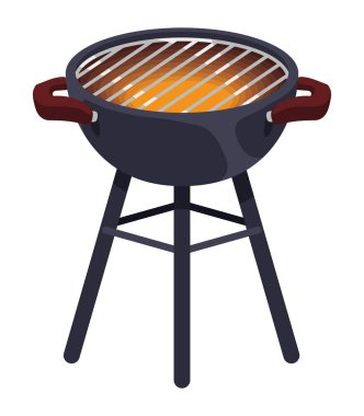 bbq fırın ızgara ekipman simgesi