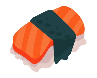 Suşi lezzetli yemek ikonu.