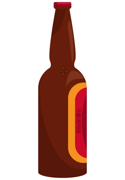 啤酒瓶喝隔离图标 — 图库矢量图片