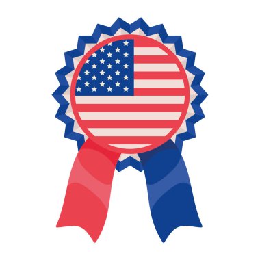 Madalya simgesinde Usa bayrağı