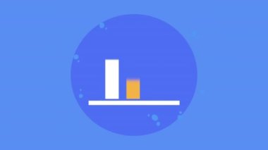 istatistik çubukları ok ile bilgi çubuğu, 4k video canlandırması