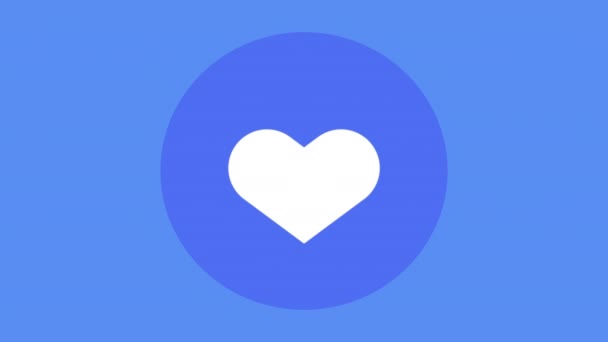 Heart Love Symbol Social Media Video Animated — Stockvideo