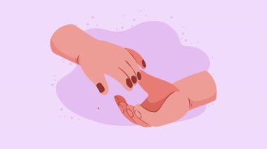 hands lovers couple romantic animation , 4k video animated , 4k video animated