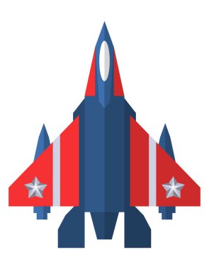 usa flag in ariplane icon