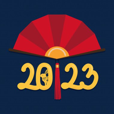 chinese new year fan poster