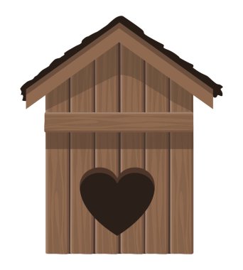 wooden bird house spring decoration