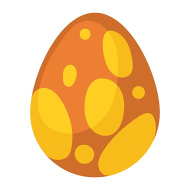 spring yellow egg painted icon