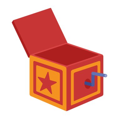 surprise box open funny icon