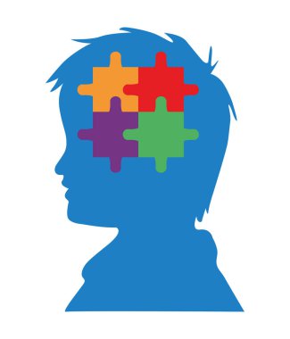 boy silhouette with puzzle autism campaign