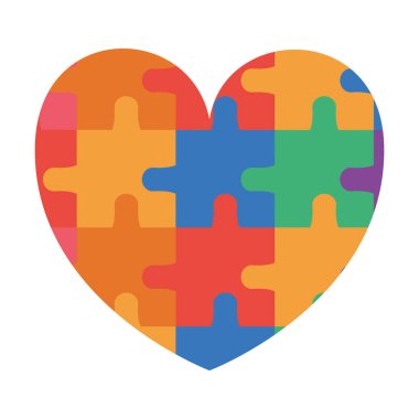 puzzle pieces forming heart autism campaign