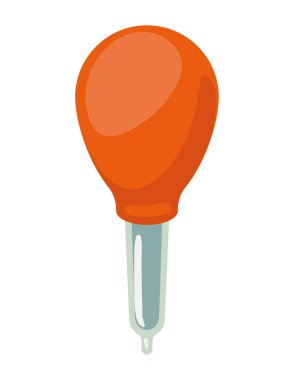 rubber dropper laboratory equipment icon