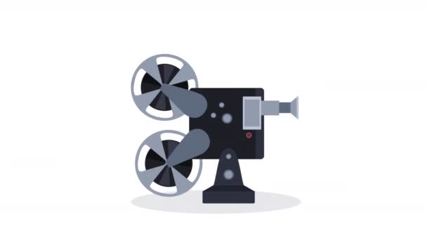 Cinema Camera Film Device Tech Video Animated — Stockvideo