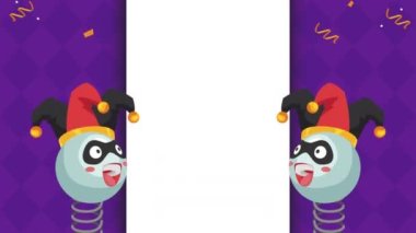 Joker animasyonlu sürpriz kutular, 4k video animasyonu